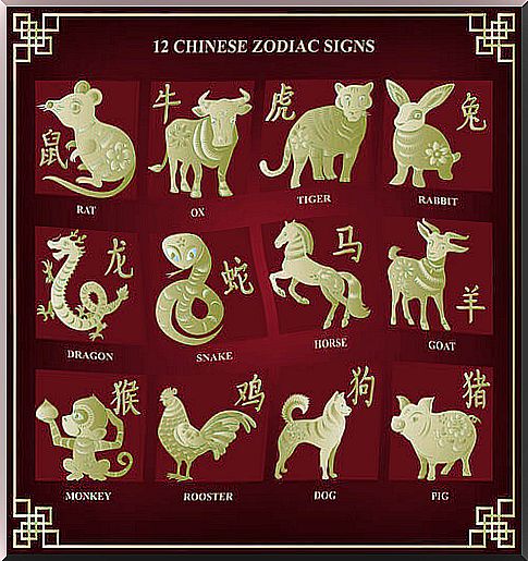 Chinese zodiac animals.